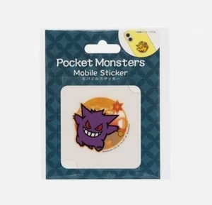 Pokemon Center Gengar Japanese Pocket Monster Art Mobile Sticker New - Picture 1 of 3