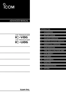 Manual avanzado Icom IC-V86 IC-886: 53 páginas, encuadernado en bobina, envío gratuito - Imagen 1 de 1