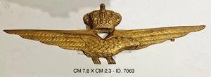 REGIA AERONAUTICA PILOTA D’AEROPLANO 1945 DIST. AQUILA BREVETTO PROD. JOHNSON - Imagen 1 de 6
