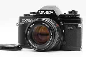[MINT] Minolta New X-700 35mm SLR Black Body MD 50mm F1.4 MF Lens From JAPAN - Picture 1 of 20