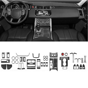 56Pcs For Land Rover Range Rover Sport 14-17 Carbon Fiber Interior Full Set Trim