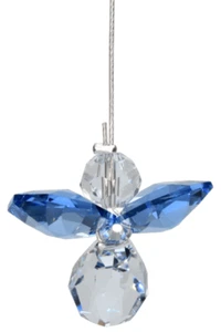 Zafiro Septiembre Cumpleaños Cristal Ángel de la Guarda Colgante Dije Piedra de Nacimiento Regalo - Imagen 1 de 3