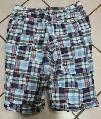 Bermudas a cuadros Bill Blass Jeans talla 8 con tomas (443) Foto 1 de 2