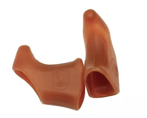 Soma Campy Style Brake Hoods Gum Tan Fits Campagnolo Shimano Suntour - Picture 1 of 1