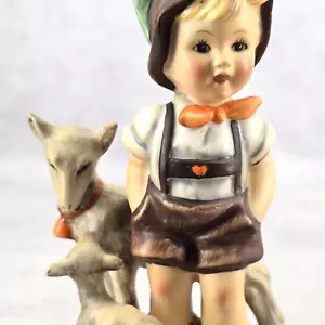 Rare Hummel Figurine Little Goat Herder 200/ 1 Goebel 1950 1959 TMK 2 Full Bee - Picture 1 of 19