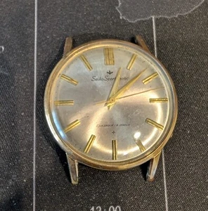 VINTAGE SEIKO SPORTSMATIC 19J AUTOMATIC FOR PARTS OR REPAIR WATCH J67 - Picture 1 of 8