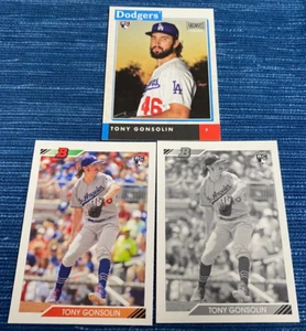Tony Gonsolin 3 Card Lot RC Rookie Card 2020 Topps Archives Bowman Dodgers - Picture 1 of 1