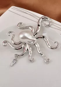 Oktopus Perle Chunky Pin Brosche - Bild 1 von 1