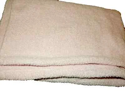8H !WOW! LN Vintage Bright Future Pink Plush Chenille Sweater Baby Crib Blanket Foto 1 de 3