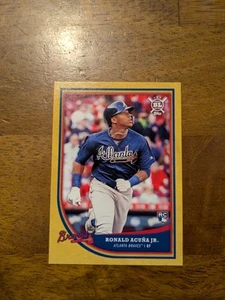 2018 Topps Big League #369 Ronald Acuña Jr. Gold - Imagen 1 de 2