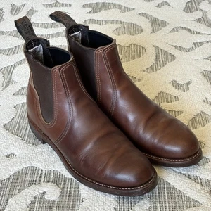 Red Wing Heritage 8201 Chelsea Rancher Boots, 7.5 D, Amber Harness Leather, GYW - Bild 1 von 21