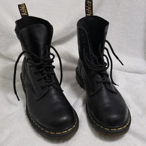Dr. Martens 13512 Pascal Pebbled schwarz Leder Schnürstiefel Kampfstiefel Herren 8 Damen 9 - Bild 1 von 8