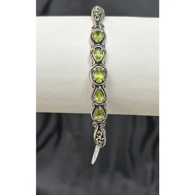 Brazalete de peridoto de plata esterlina Carolyn Pollack #62712 Foto 1 de 4