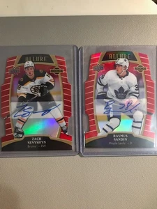 RASMUS SANDIN/ZACH SENYSHYN ALLURE RED RAINBOW AUTOS..61/349 152/349..2 CARD DE - Bild 1 von 6