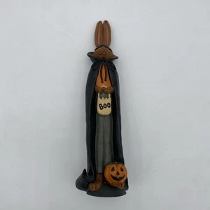 Vintage 90’s Halloween Rabbit Dracula Vampire Resin Candlestick 11” - Bild 1 von 16