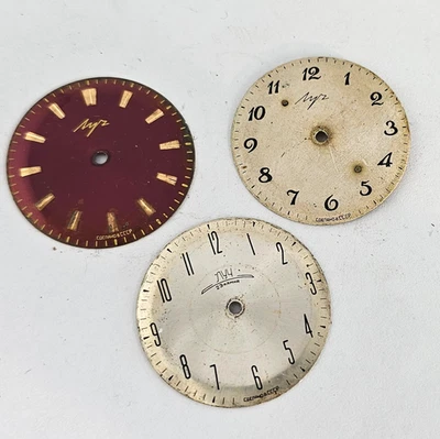 Vintage Dial Watch USSR Poljot - Luch De Lux 2209 SOVIET Parts 3 pcs - Image 1 of 4