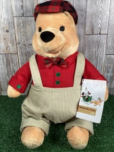 Winnie The Pooh Christmas Holiday Disney Store Special Edition 16” Plush - Tags - Picture 1 of 15