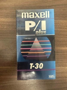 Maxell P/I Plus T-30 VHS Tape Brand New - Imagen 1 de 4