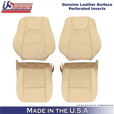 2010-2015 Capas de assento dianteiro de couro genuíno pergaminho para Lexus RX350 RX450H - Imagem 1 de 4