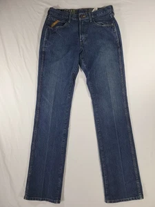 ARIAT Jeans M5 Slim Straight Mens 33x38 Medium Wash Blue Western Denim - Picture 1 of 12