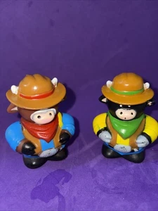 Fisher Price 2.5" Little People adorable Bull Cowboy Figurine Toy - Picture 1 of 5