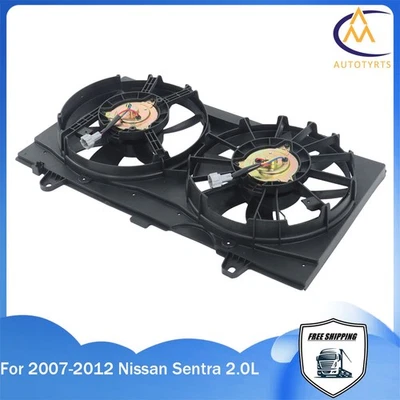 For Nissan Sentra 2007 2008-2012 2.0L Radiator Cooling Fan Assembly 21481ET000 - Image 1 of 4
