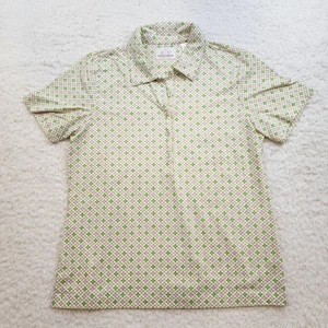 EP Pro Tour Tech Short Sleeve Polo Top M Preppy Golf Sports Tennis Buttons - Picture 1 of 8