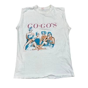 Vintage 80s The Go Gos Beautify American Tour Tank Top Women's Large - Picture 1 of 12