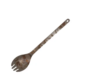 TAD TRIPLE AUGHT DESIGN SNOW PEAK TITANIO LARGO SPORK CALAVERA MEDIA JAPÓN - Imagen 1 de 7