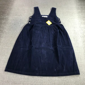LF Markey Dress Womens 2 Leith Dress Corduroy Blue Preppy Patch Pocket Buttons - Picture 1 of 15