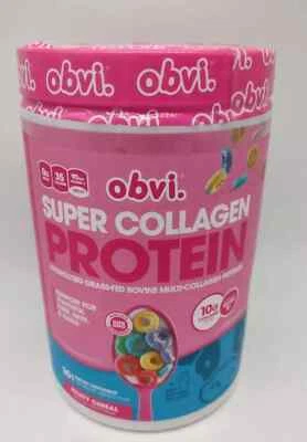 Obvi Super Colágeno Proteína, Sabor Cereal afrutado, 12.69 OZ (360 G) Exp 04/26 Foto 1 de 3
