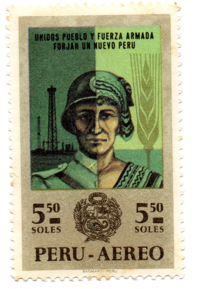 Revolución Militar Izquierdista, Ejército y Pueblo Unidos $5.50, 1970, acepta ofertas Foto 1 de 1