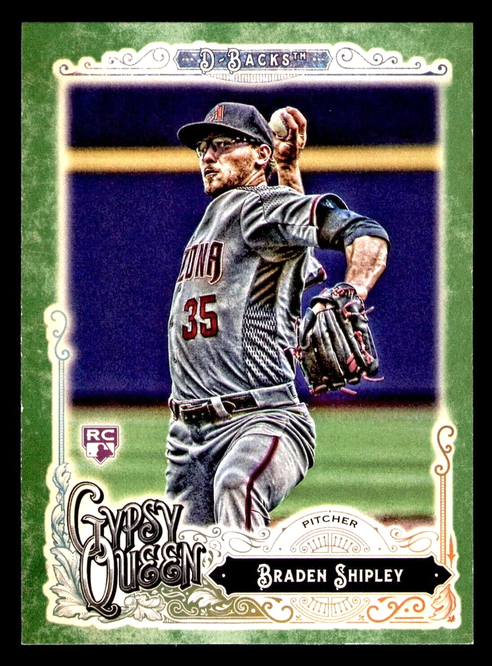 2017 Topps Gypsy Queen Braden Shipley Rookie Green #21 - Arizona Diamondbacks Foto 1 de 1