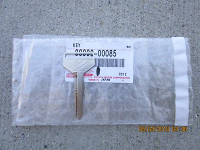 78-89 TOYOTA CELICA GT GTS ST 2D CUPÉ MAESTRO LLAVE DE ACERO SIN CORTAR EN BLANCO NUEVO Foto 1 de 2