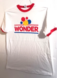 Classic Wonder Bread Balloon Logo Retro Ringer T-Shirt New Adult LG - Picture 1 of 4