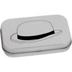 "Bowler Hat" Metalowa puszka na zawiasach / pudełko do przechowywania (TT035138)