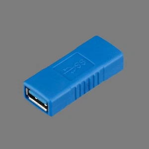 Blue USB Coupler Gender Changer Converter Adaptor Type A Female to A F Joiner US - Picture 1 of 1