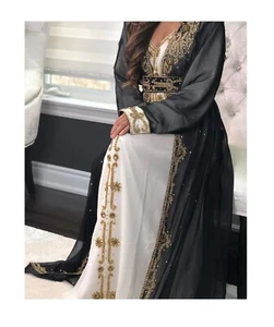 SALE New Wedding Designer Caftan Hand Embroidered Gown Moroccan Dubai Party Wear - Picture 1 of 5
