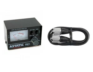 ASTATIC PDC1 SWR RF CB RADIO TEST METER WITH 3' JUMPER CABLE - Picture 1 of 1