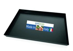3 Stück Pizzableche 340x450x25mm Pizzablech Pizza Blaublech Backblech Eckig - Bild 1 von 2