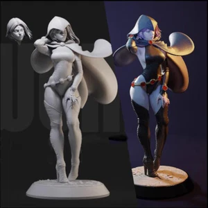 Raven DC Superheroine 3D Print 1/24 1/18 Figure Model Kit Unpained Unassembled - Picture 1 of 5