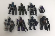 Halo Mega Bloks Construx Mini Figures And Weapons Lot Of 8