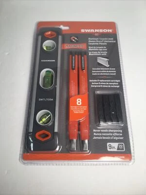 Magnetic Extruded 9 In. Torpedo Level With Always Sharp Pencil And Refills - Image 1 of 2