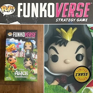 Alice in Wonderland 100 Funkoverse Game Alice & Queen Of Hearts Chase Limited Ed - Picture 1 of 6