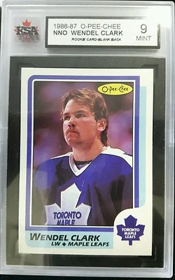 ¡¡ESPALDA EN BLANCO GRADUADA WENDEL CLARK ROOKIE 1986-87 O-PEE-CHEE!! KSA 9 COMO NUEVO Foto 1 de 2