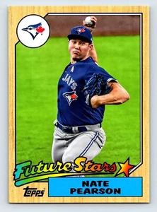 Nate Pearson 2022 Topps #87FS-18 Oversized 1987 Topps Future Stars Box Topper - Picture 1 of 2