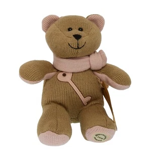Starbucks Bearista Knit Teddy Bear Winter With Pink Scarf 2010 - Picture 1 of 7