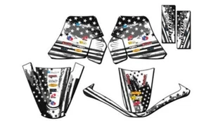 1990-2023 PW 50 MERICA Grey Senge Graphics Kit Compatible with Yamaha - Picture 1 of 10