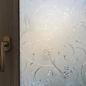 Adesivo per finestra opaco privacy sbrinato vetro colorato finestra pellicola floreale decalcomanie - Foto 1 di 8