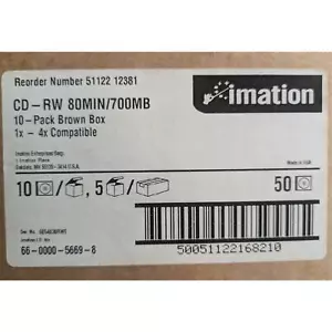 imation CD - RW 80MIN/700MB Qty: 50 Disc - Picture 1 of 4